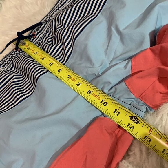 VINEYARD Vines color block swim trunks pockets elastic waist drawstring boys M - Picture 9 of 12